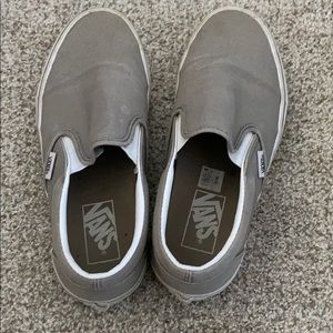 Grey Van Slip-Ons
